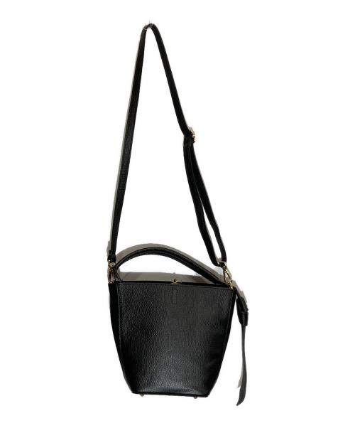 AULENTTI（オウレンティ）AULENTTI (オウレンティ) LEATHER 2WAY HANDBAG ブラックの古着・服飾アイテム