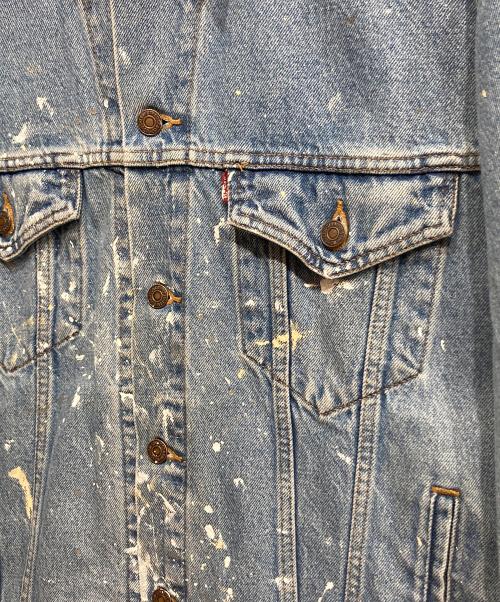 LEVI'S（リーバイス）LEVI'S (リーバイス) ペイントデニムジャケット インディゴ サイズ:SIZE Lの古着・服飾アイテム