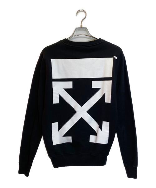 OFFWHITE（オフホワイト）OFFWHITE (オフホワイト) アローロゴバックプリントスウェット ブラック サイズ:XXSの古着・服飾アイテム
