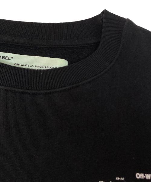 OFFWHITE（オフホワイト）OFFWHITE (オフホワイト) アローロゴバックプリントスウェット ブラック サイズ:XXSの古着・服飾アイテム