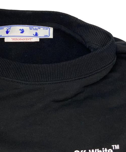 OFFWHITE（オフホワイト）OFFWHITE (オフホワイト) Diag crewneck sweatshirt ブラック サイズ:Lの古着・服飾アイテム