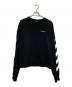 OFFWHITE（オフホワイト）の古着「Diag crewneck sweatshirt」｜ブラック