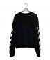 OFFWHITE (オフホワイト) Diag crewneck sweatshirt ブラック サイズ:L：17000円