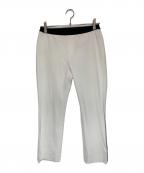 M・Filエムフィル）の古着「梳毛イージートラウザーズ」｜ホワイト