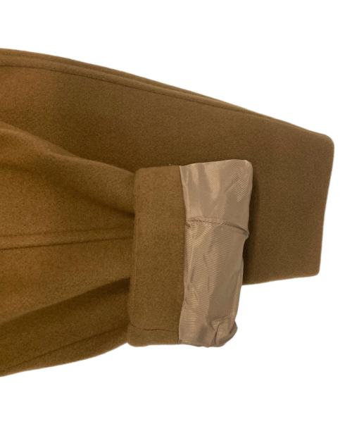 Adam et Rope（アダム エ ロペ）Adam et Rope (アダム エ ロペ) ウールボンディングラグランロングコート ブラウン サイズ:38の古着・服飾アイテム