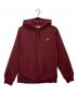 CarHartt（カーハート）の古着「HOODED AMERICAN SCRIPT SWEATSHIRT」｜ボルドー
