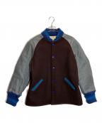 skookumスクーカム）の古着「スタジャン」｜ブラウン×ブルー
