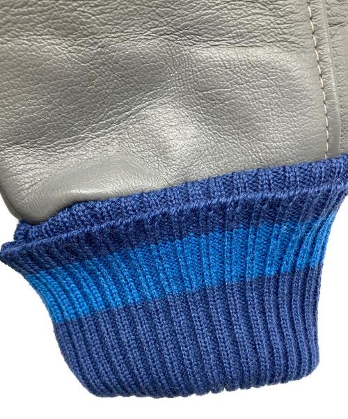 skookum（スクーカム）SKOOKUM (スクーカム) スタジャン ブラウン×ブルー サイズ:SIZE 38の古着・服飾アイテム