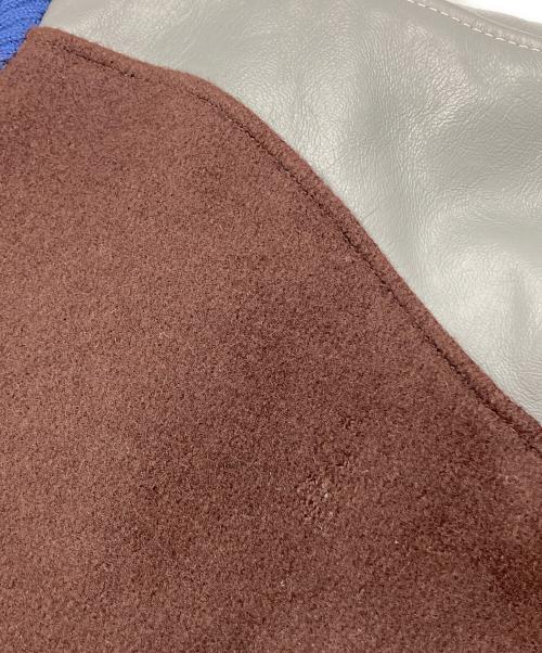 skookum（スクーカム）SKOOKUM (スクーカム) スタジャン ブラウン×ブルー サイズ:SIZE 38の古着・服飾アイテム