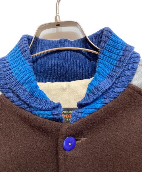 skookum（スクーカム）SKOOKUM (スクーカム) スタジャン ブラウン×ブルー サイズ:SIZE 38の古着・服飾アイテム