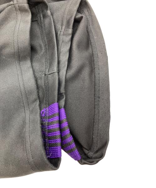 Needles（ニードルズ）Needles (ニードルズ) TRACK PANT ブラック×パープル サイズ:下記参照の古着・服飾アイテム