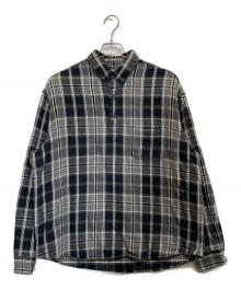 SUPREME（シュプリーム）の古着「Pullover Plaid Flannel Shirt」｜グレー×ホワイト