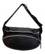 master-pieceマスターピース）の古着「レザーショルダーバッグ」｜ブラック