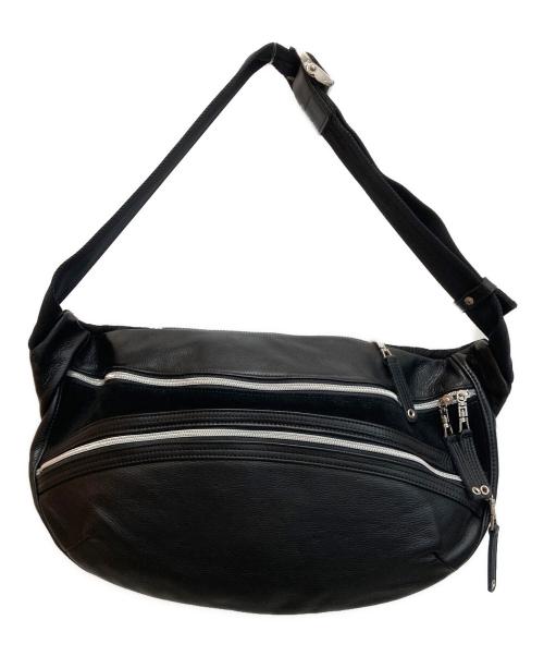 master-piece（マスターピース）master-piece (マスターピース) レザーショルダーバッグ ブラック サイズ:-の古着・服飾アイテム