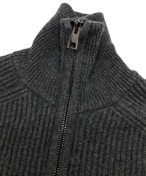 ATOMOFACTORY.（アトモファクトリー）ATOMOFACTORY. (アトモファクトリー) ダメージジップアップカーディガン グレー サイズ:Mの古着・服飾アイテム