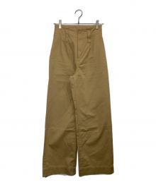 Sea Room lynn（シールームリン）の古着「ハイウエストLOOSEトラウザー」｜ベージュ