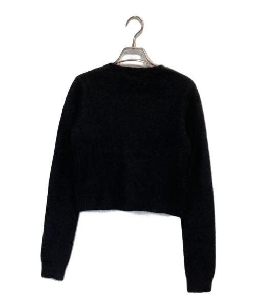 Sea Room lynn（シールームリン）Sea Room Lynn (シールームリン) Fox mixベーシッククルーカーディガン ブラック サイズ:FREEの古着・服飾アイテム