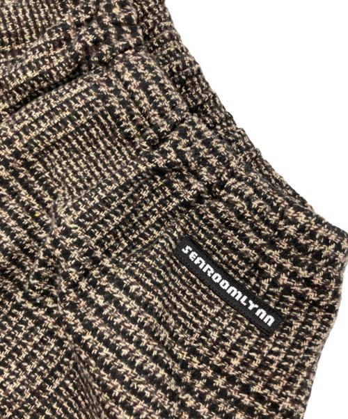 Sea Room lynn（シールームリン）Sea Room lynn (シールームリン) Tweed Hound Relaxパンツ ブラック×ブラウン サイズ:SIZE Mの古着・服飾アイテム