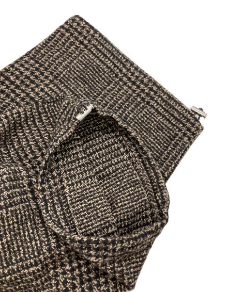 Sea Room lynn（シールームリン）Sea Room lynn (シールームリン) Tweed Hound Relaxパンツ ブラック×ブラウン サイズ:SIZE Mの古着・服飾アイテム