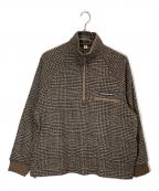 Sea Room lynnシールームリン）の古着「Tweed Houndアノラックジャケット」｜ブラウン×ブラック
