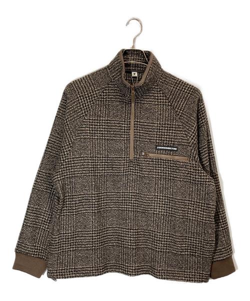 Sea Room lynn（シールームリン）Sea Room lynn (シールームリン) Tweed Houndアノラックジャケット ブラウン×ブラック サイズ:SIZE Freeの古着・服飾アイテム
