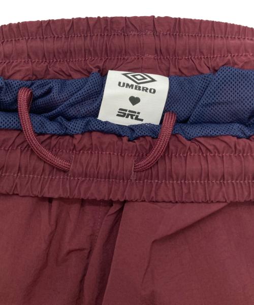 Sea Room lynn（シールームリン）Sea Room Lynn (シールームリン) UMBRO (アンブロ) ナイロントラックパンツ ボルドー サイズ:Ⅿの古着・服飾アイテム