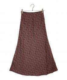 Sea Room lynn（シールームリン）の古着「レースウエスト VINTAGE SATIN スカート」｜ピンク