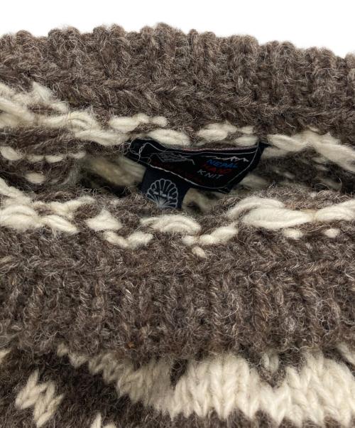 Sea Room lynn（シールームリン）Sea Room Lynn (シールームリン) ハートノルディックニット ブラウン サイズ:SIZE Freeの古着・服飾アイテム