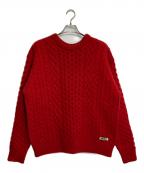 NKNITンニット）の古着「ハート ニット セーター」｜レッド