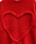 中古・古着 NKNIT (ンニット) ハート ニット セーター レッド サイズ:SIZE 0：17000円