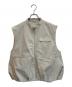Sea Room Lynn（シールームリン）の古着「ヘムballoonツイルベスト」｜ベージュ