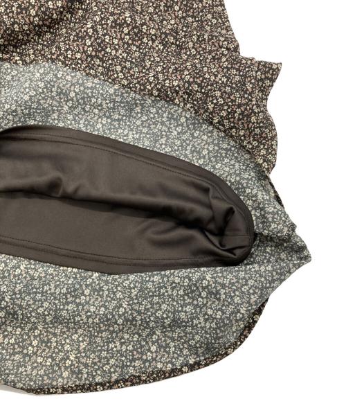 Sea Room lynn（シールームリン）Sea Room Lynn (シールームリン) レースウエスト VINTAGE SATIN スカート ブラック×ベージュ サイズ:Ⅿの古着・服飾アイテム