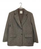Sea Room lynnシールームリン）の古着「collab オーバーショルダーテーラードジャケット」｜ブラウン