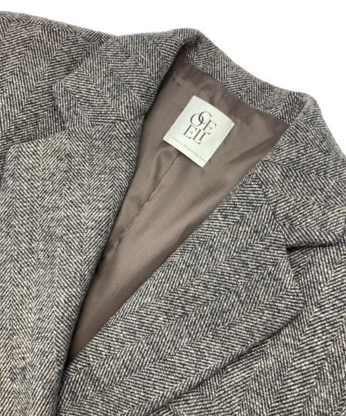 Sea Room lynn（シールームリン）Sea Room Lynn (シールームリン) collab オーバーショルダーテーラードジャケット ブラウン サイズ:SIZE Mの古着・服飾アイテム