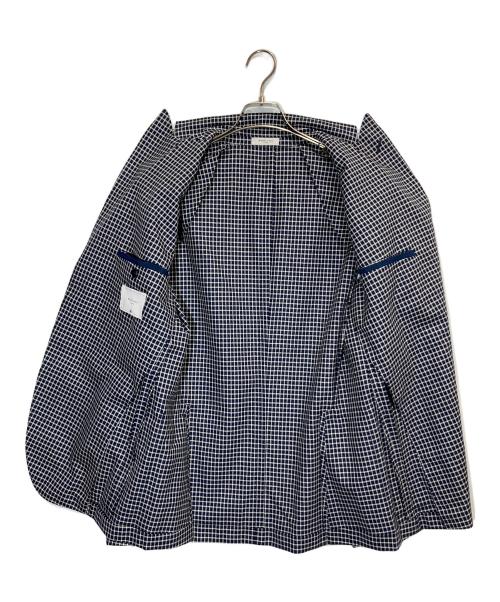 BOGLIOLI（ボリオリ）BOGLIOLI (ボリオリ) チェックテーラードジャケット ネイビー サイズ:48の古着・服飾アイテム