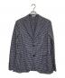 BOGLIOLI（ボリオリ）の古着「チェックテーラードジャケット」｜ネイビー
