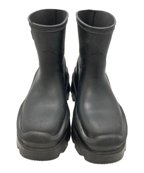 MSGM（エムエスジーエム）MSGM (エムエスジーエム) ロゴエンボスアンクルブーツ ブラック サイズ:37の古着・服飾アイテム