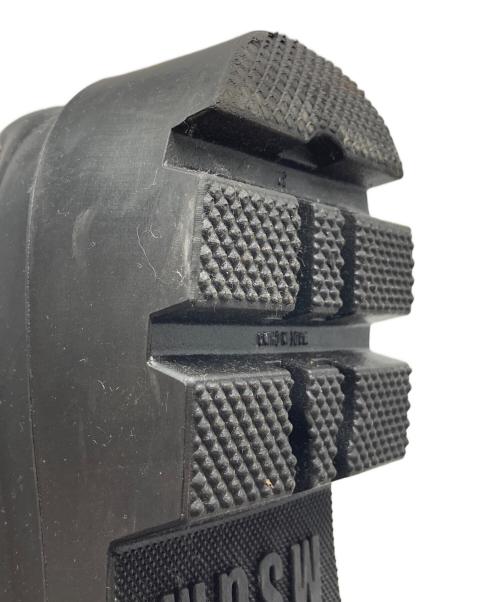 MSGM（エムエスジーエム）MSGM (エムエスジーエム) ロゴエンボスアンクルブーツ ブラック サイズ:37の古着・服飾アイテム