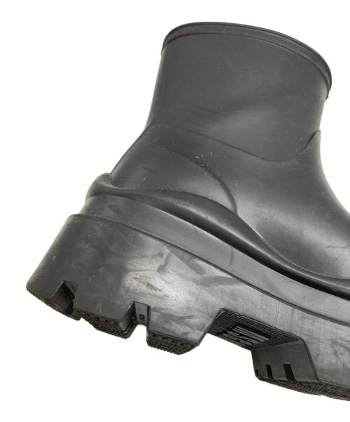 MSGM（エムエスジーエム）MSGM (エムエスジーエム) ロゴエンボスアンクルブーツ ブラック サイズ:37の古着・服飾アイテム