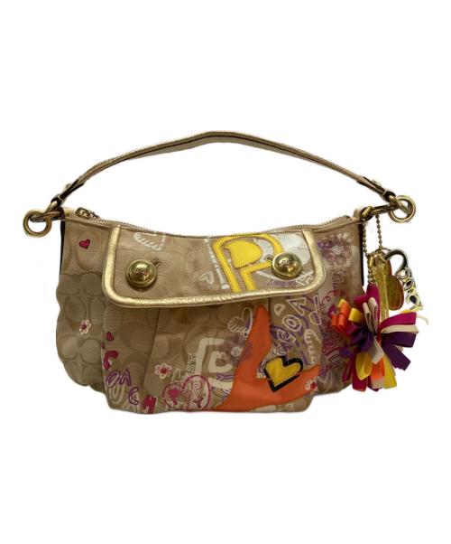 COACH（コーチ）COACH (コーチ) ポピー グラフィティショルダーバッグ ベージュ サイズ:-の古着・服飾アイテム