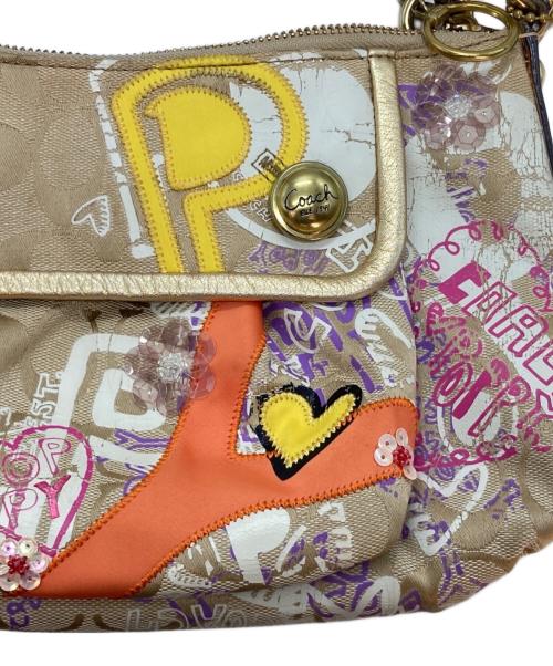 COACH（コーチ）COACH (コーチ) ポピー グラフィティショルダーバッグ ベージュ サイズ:-の古着・服飾アイテム
