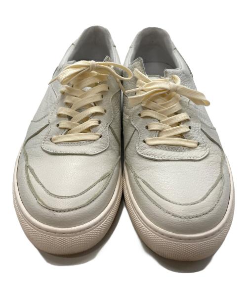 YOAK（ヨーク）YOAK (ヨーク) オールレザーコートスニーカー ホワイト サイズ:39の古着・服飾アイテム