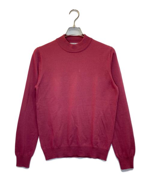 GRAN SASSO（グランサッソ）GRAN SASSO (グランサッソ) 12G メリノウール モックネック ニット ピンク サイズ:下記参照の古着・服飾アイテム