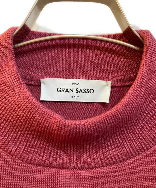 GRAN SASSO（グランサッソ）GRAN SASSO (グランサッソ) 12G メリノウール モックネック ニット ピンク サイズ:下記参照の古着・服飾アイテム