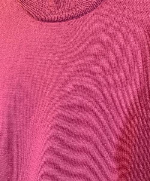 GRAN SASSO（グランサッソ）GRAN SASSO (グランサッソ) 12G メリノウール モックネック ニット ピンク サイズ:下記参照の古着・服飾アイテム