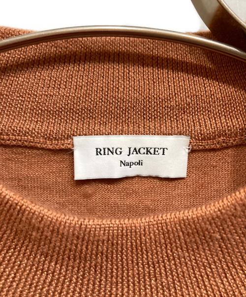 RING JACKET（リングジャケット）RING JACKET (リングジャケット) カシミヤシルク モックネックセーター ブラウン サイズ:SIZE 3の古着・服飾アイテム