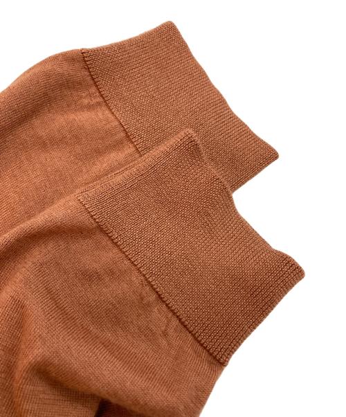 RING JACKET（リングジャケット）RING JACKET (リングジャケット) カシミヤシルク モックネックセーター ブラウン サイズ:SIZE 3の古着・服飾アイテム