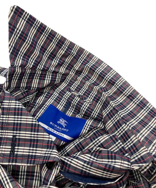 BURBERRY BLUE LABEL（バーバリー ブルー レーベル）BURBERRY BLUE LABEL (バーバリーロンドンブルーレーベル) ノヴァチェックコート ネイビー サイズ:36の古着・服飾アイテム