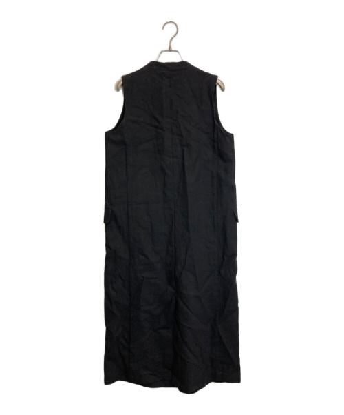 outersunset（アウターサンセット）OUTERSUNSET (アウターサンセット) LI ロング ジレ ブラック サイズ:FREEの古着・服飾アイテム