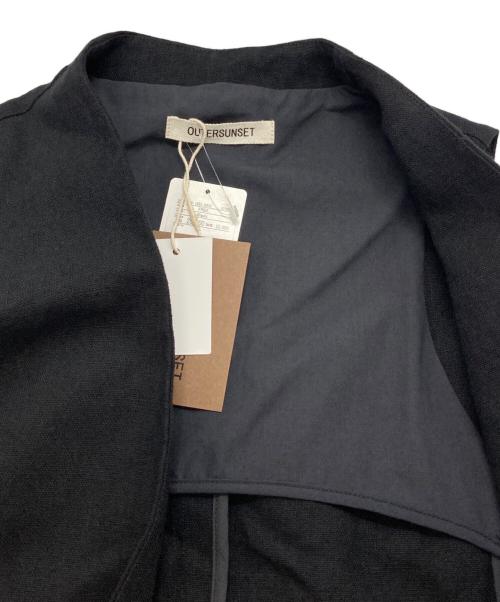 outersunset（アウターサンセット）OUTERSUNSET (アウターサンセット) LI ロング ジレ ブラック サイズ:FREEの古着・服飾アイテム